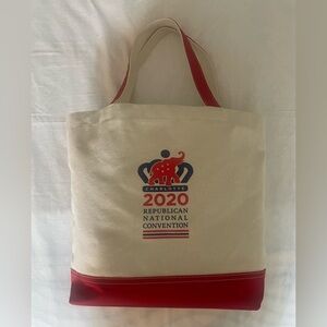 NWOT 2020 Charlotte Republican National Convention canvas bag.